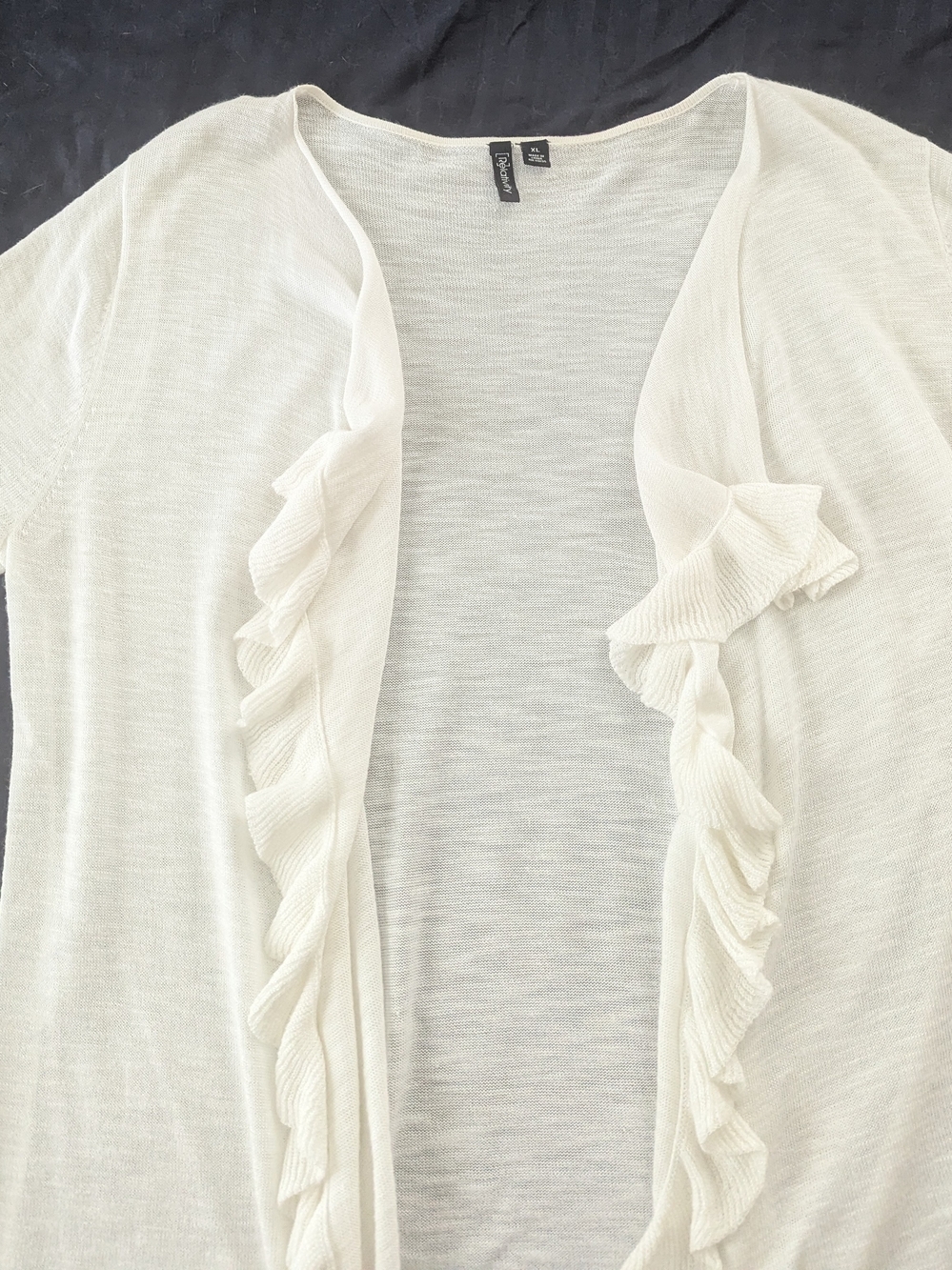 Relativity Ruffled Front Cardigan - Picture 5 of 8
